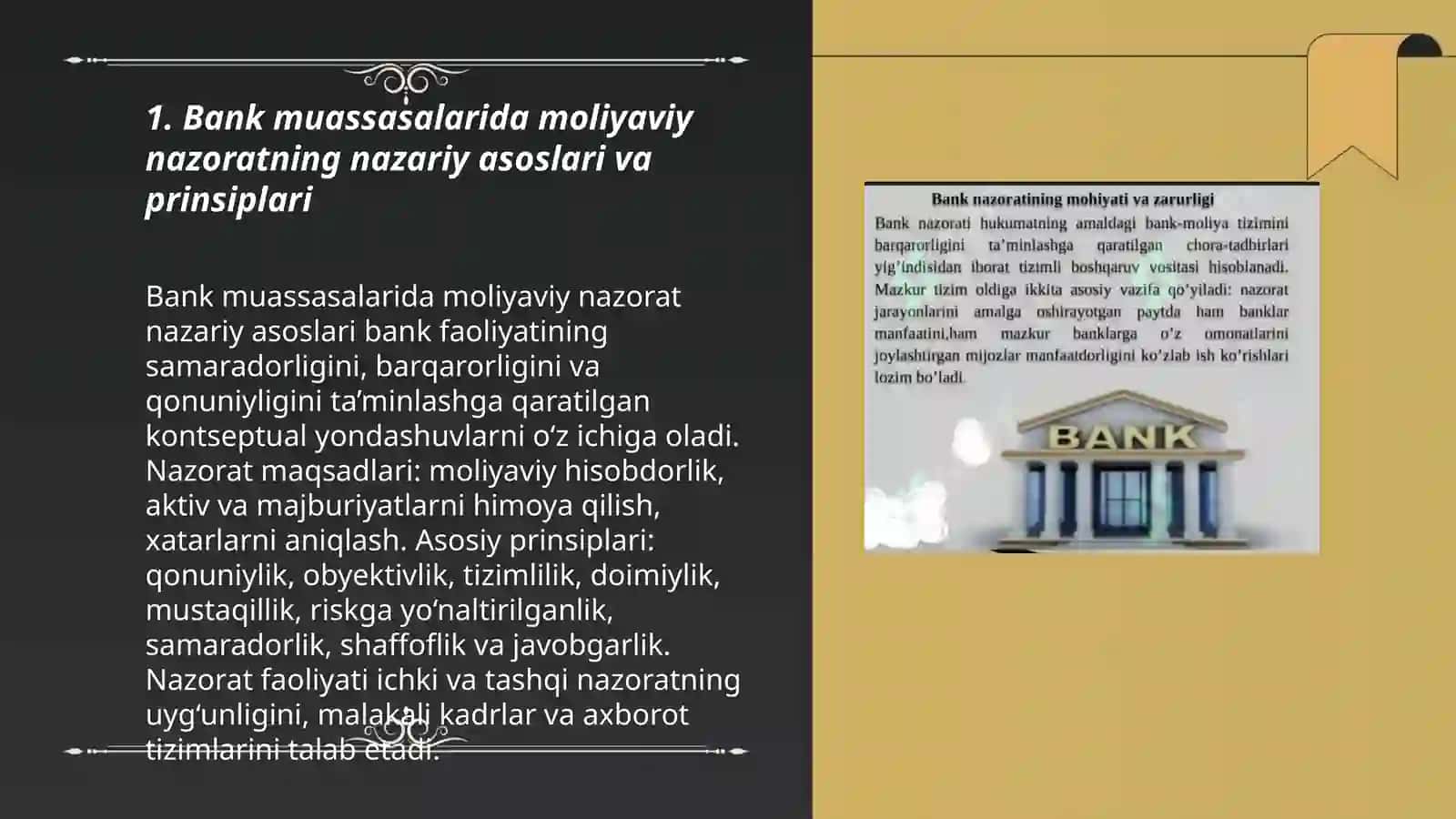 Bank muassasalarida moliyaviy nazoratni tashkil etish 3