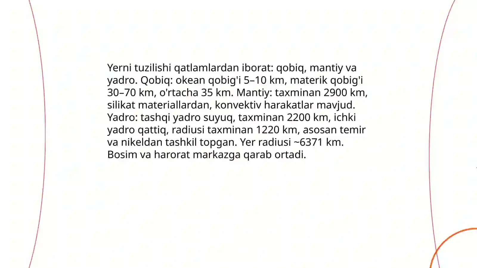 Yerning umumiy tuzilishi 3