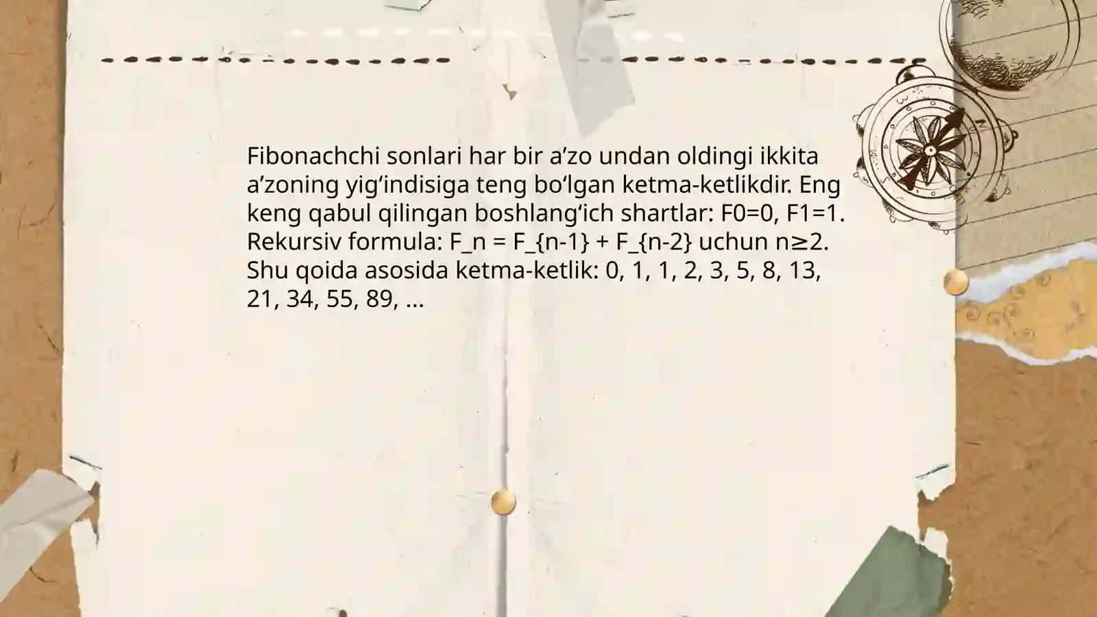 Fibonachchi sonlari va Katalan sonlari 3