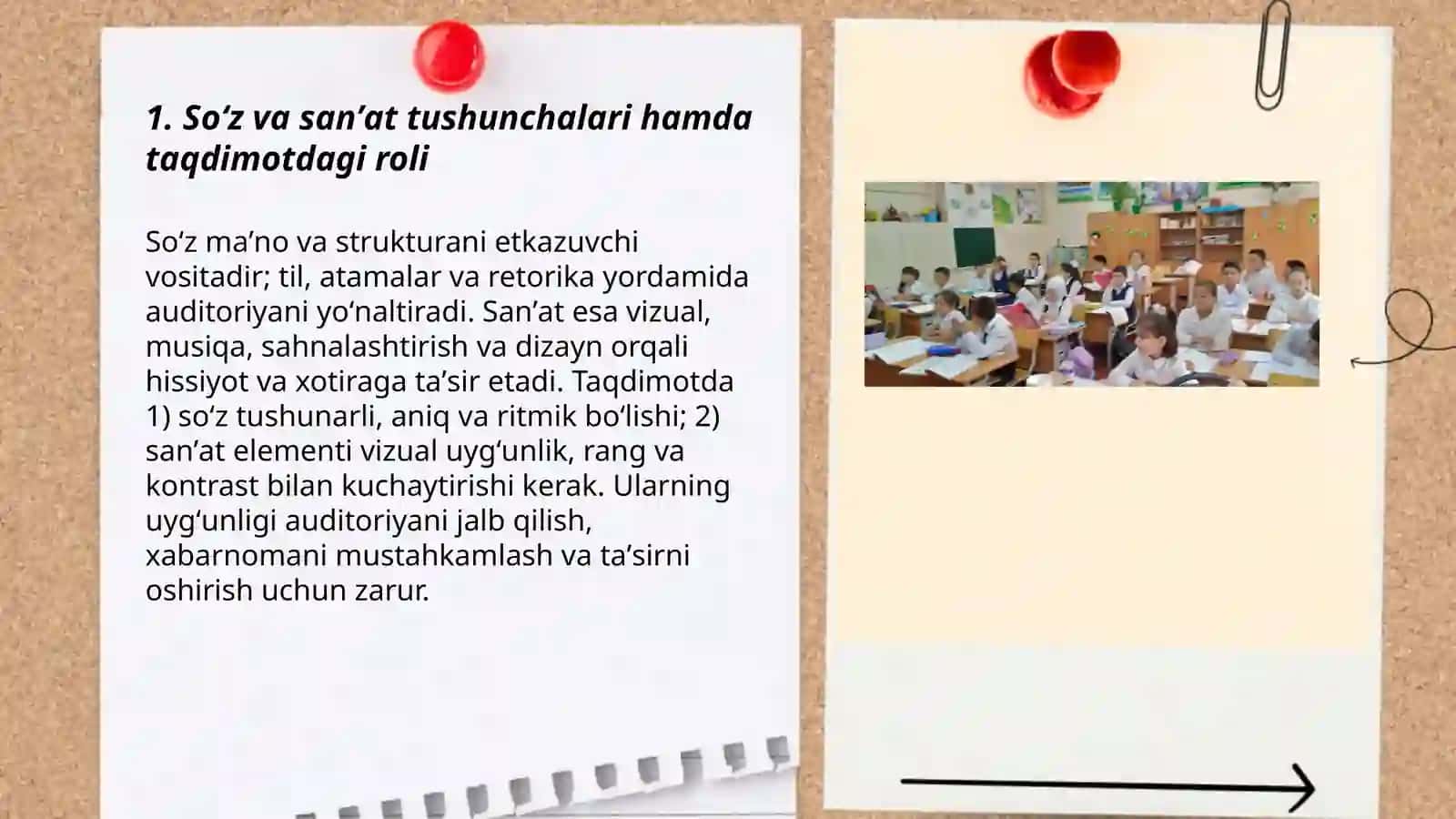 Taqdimot tayyorlashda soʻz va sanʼatning uygʻunligi 3