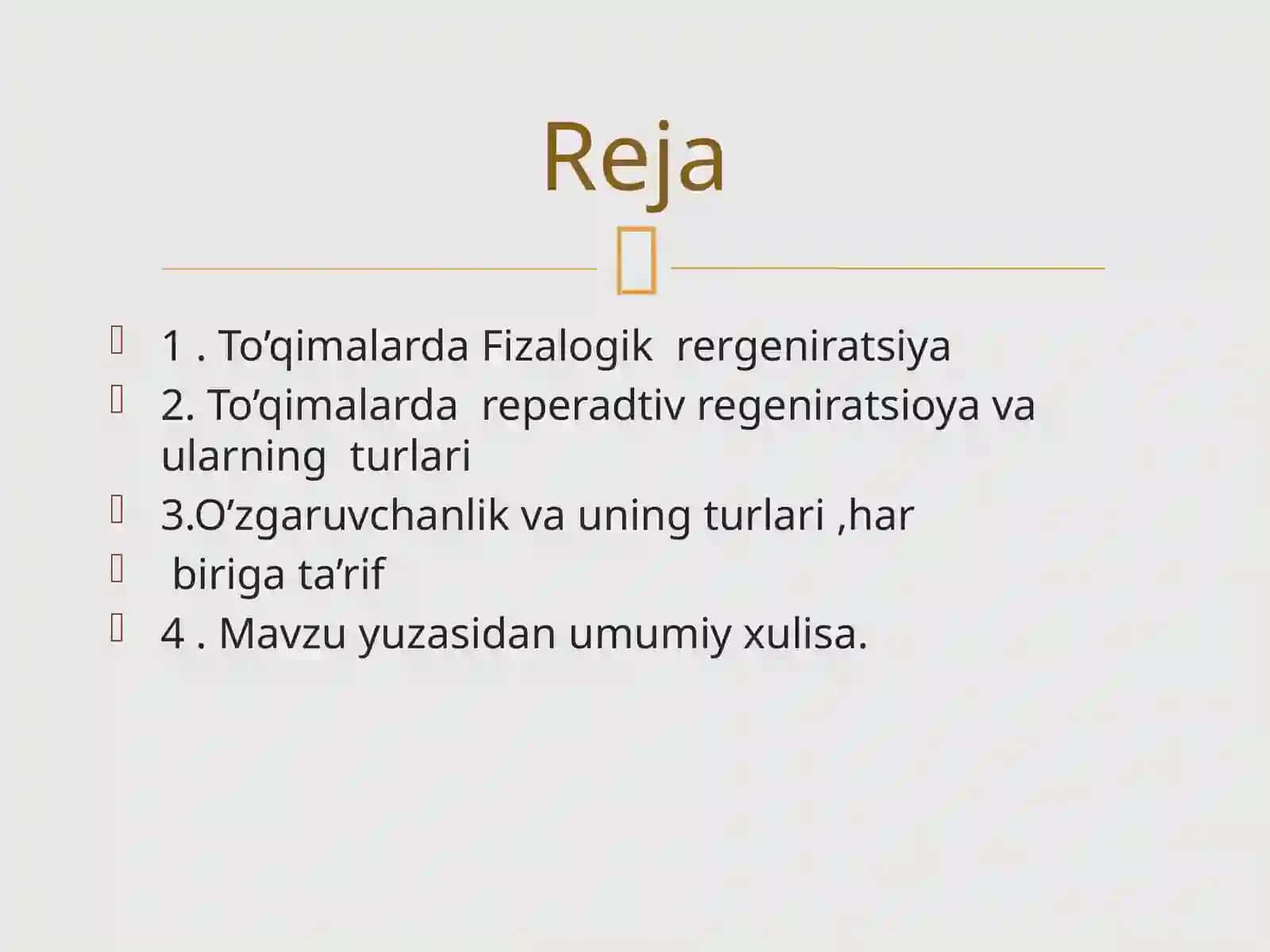 Fizologik regeneratsiya va o'zgaruvchilik 3