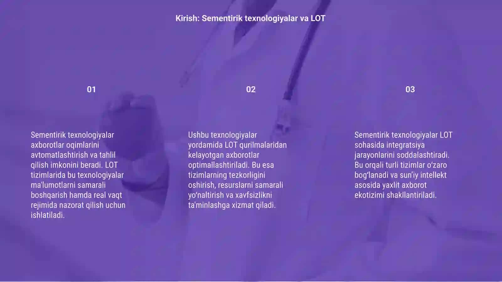 Sementirik texnologiyalar va LOT tizimlari 3