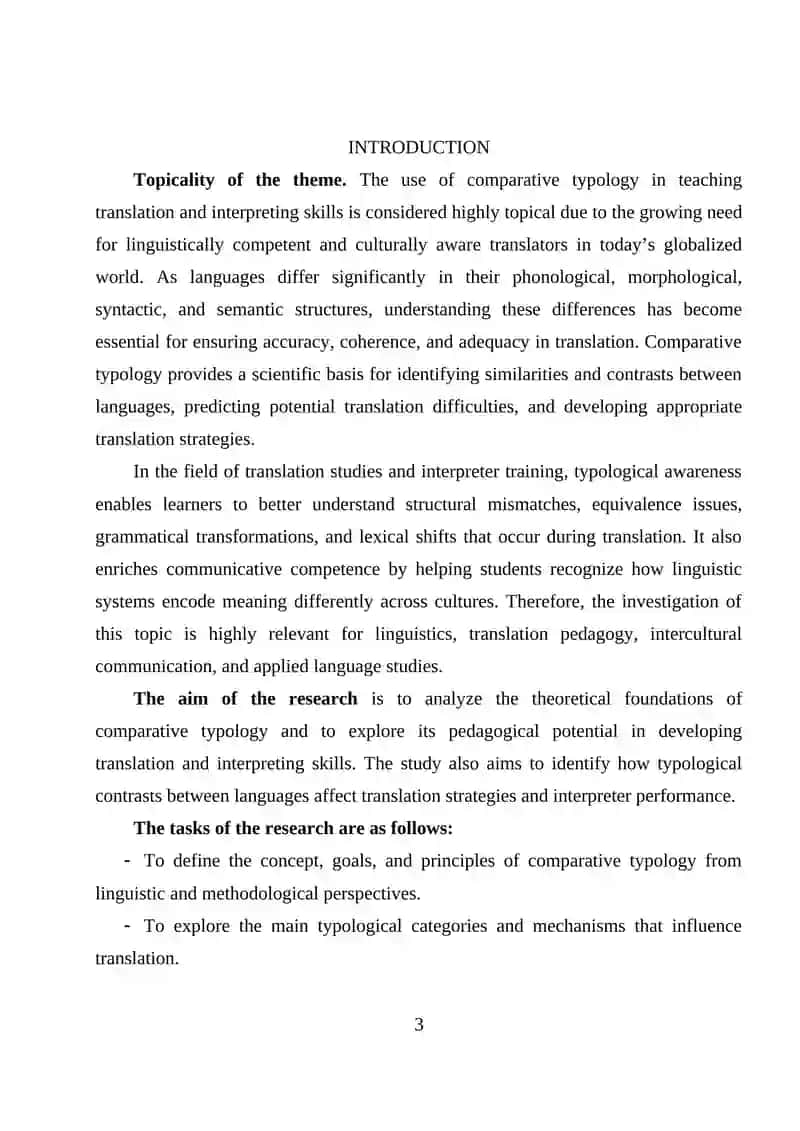 KURS ISHI - “USE OF COMPARATIVE TYPOLOGY IN TEACHING TRANSLATION AND INTERPRETING SKILLS” 3