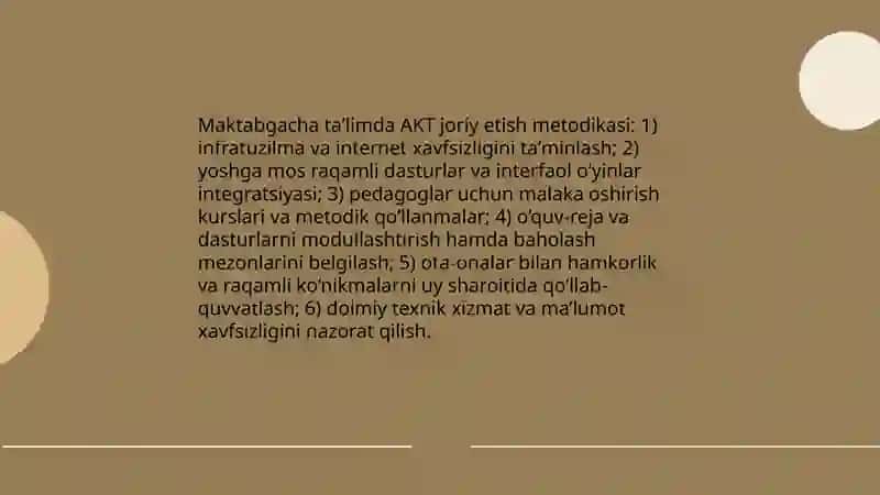 Maktabgacha ta'lim jarayonini axborotlashtrish metodikasi 3