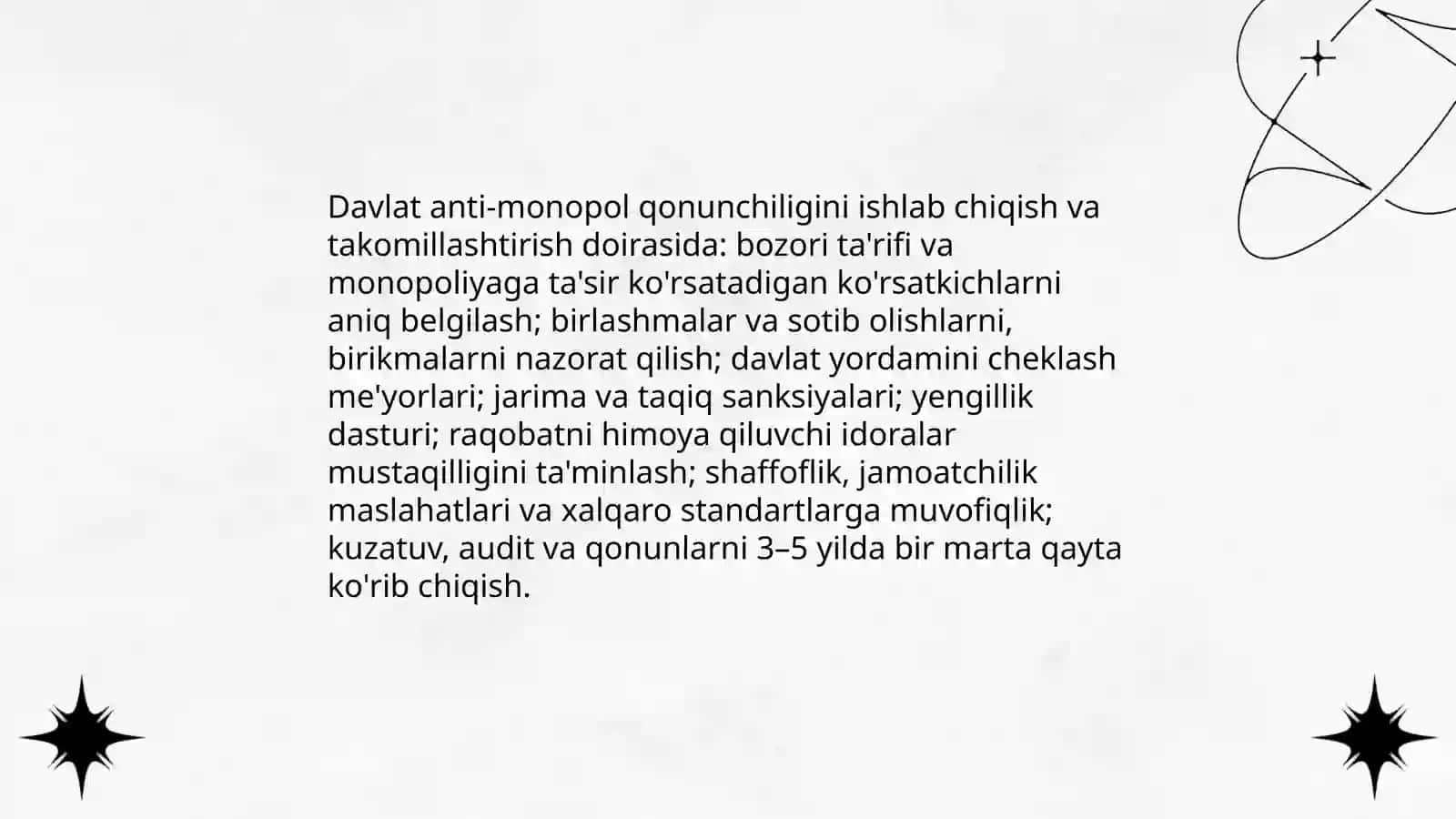 Iqtisodiyotda monopolizmga qarshi siyosat va raqobatni rivojlantirishda davlatning roli 3