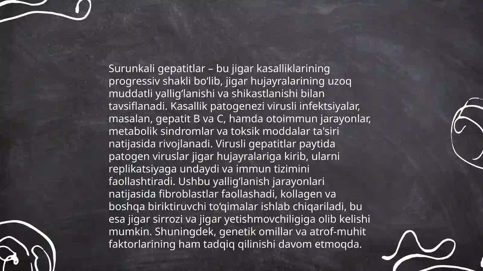 Surunkali gepatitlar va xoletsetsistitlarda yogʻlar hazmlanishini buzilishi 3