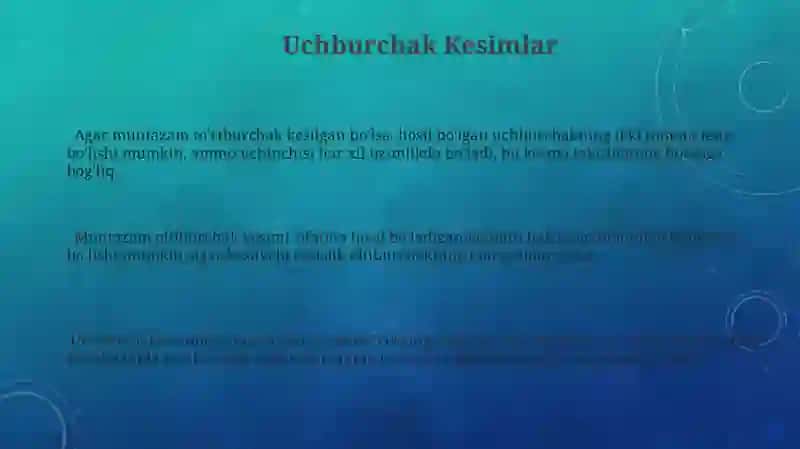 Muntazam ko'pburchaklar kesimlarini tasvirlashga oid masalalar yechish 3