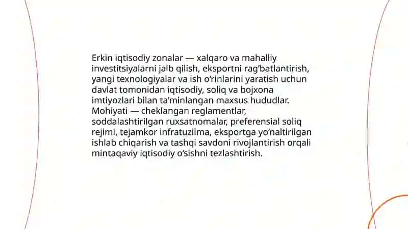 Erkin iqtisodiy zonalarning shaklinishi va rivojlanishi 3