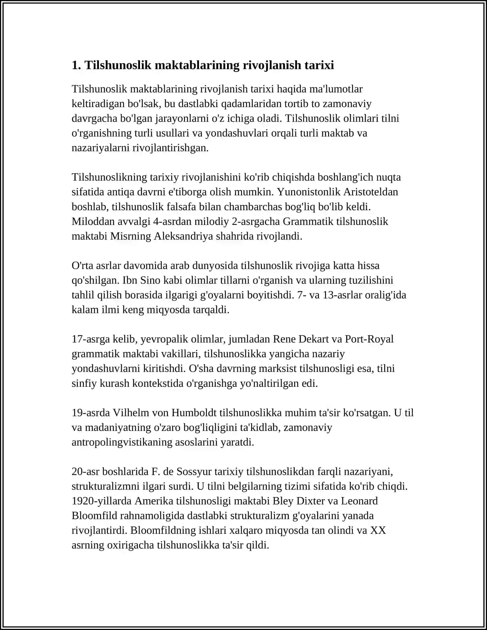 Tilshunoslik maktablari haqida 3