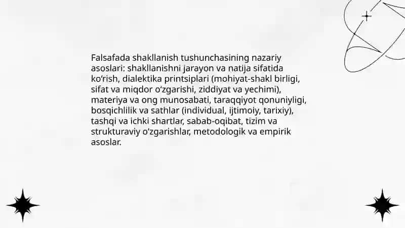 Falsafada shakllanish 3