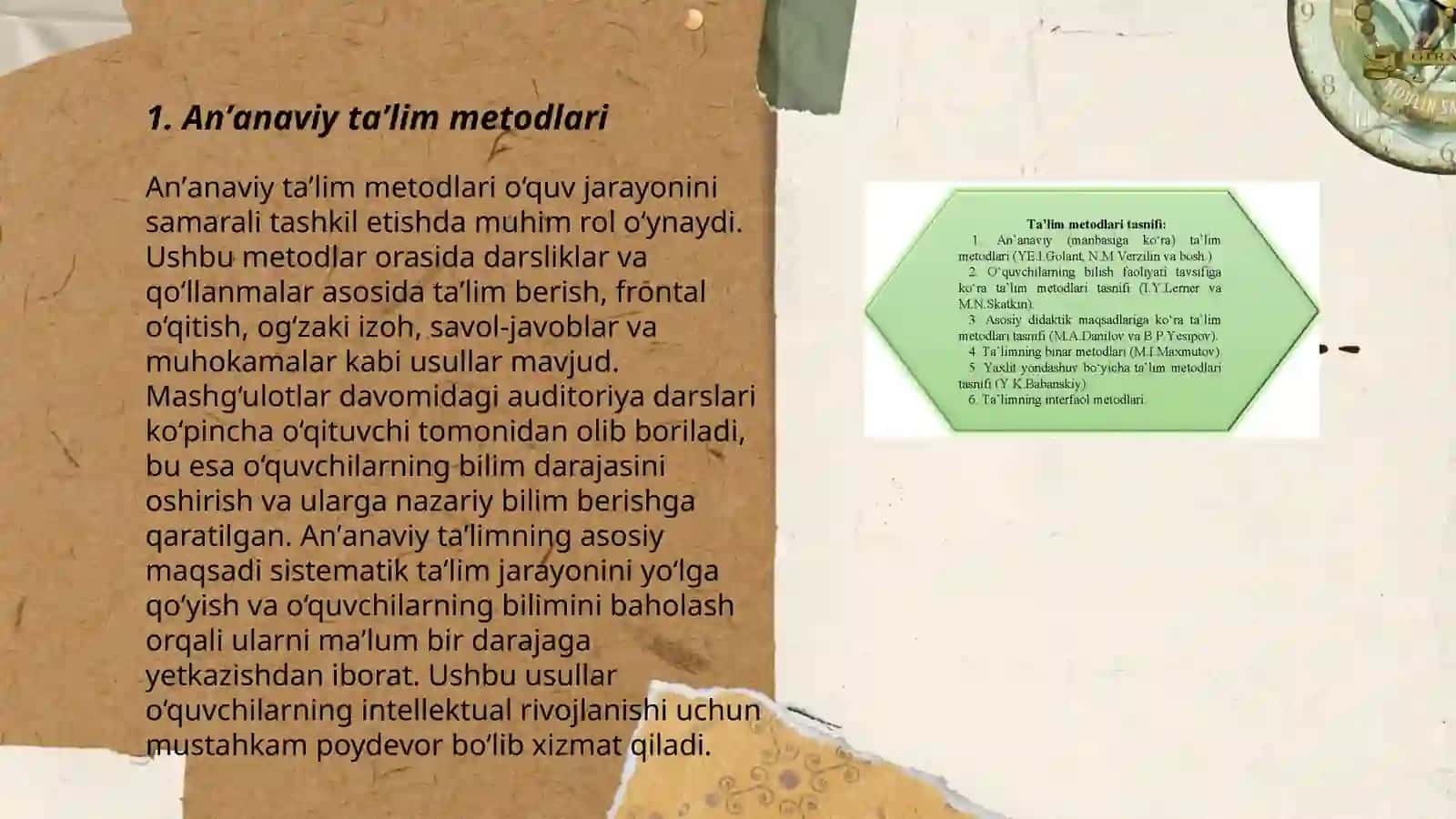 Anʼanaviy Taʼlim Metodlari 3