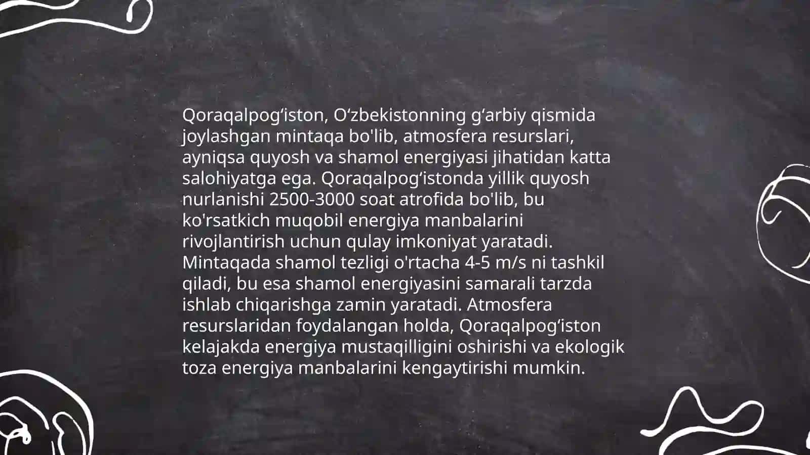 Qoraqalpogʻistonda atmosfera resurslarining oʻzgarishi mintaqaviy metostaciya maʼlumotlar va atmosfera havosining muhofaza qilish masalalari 3