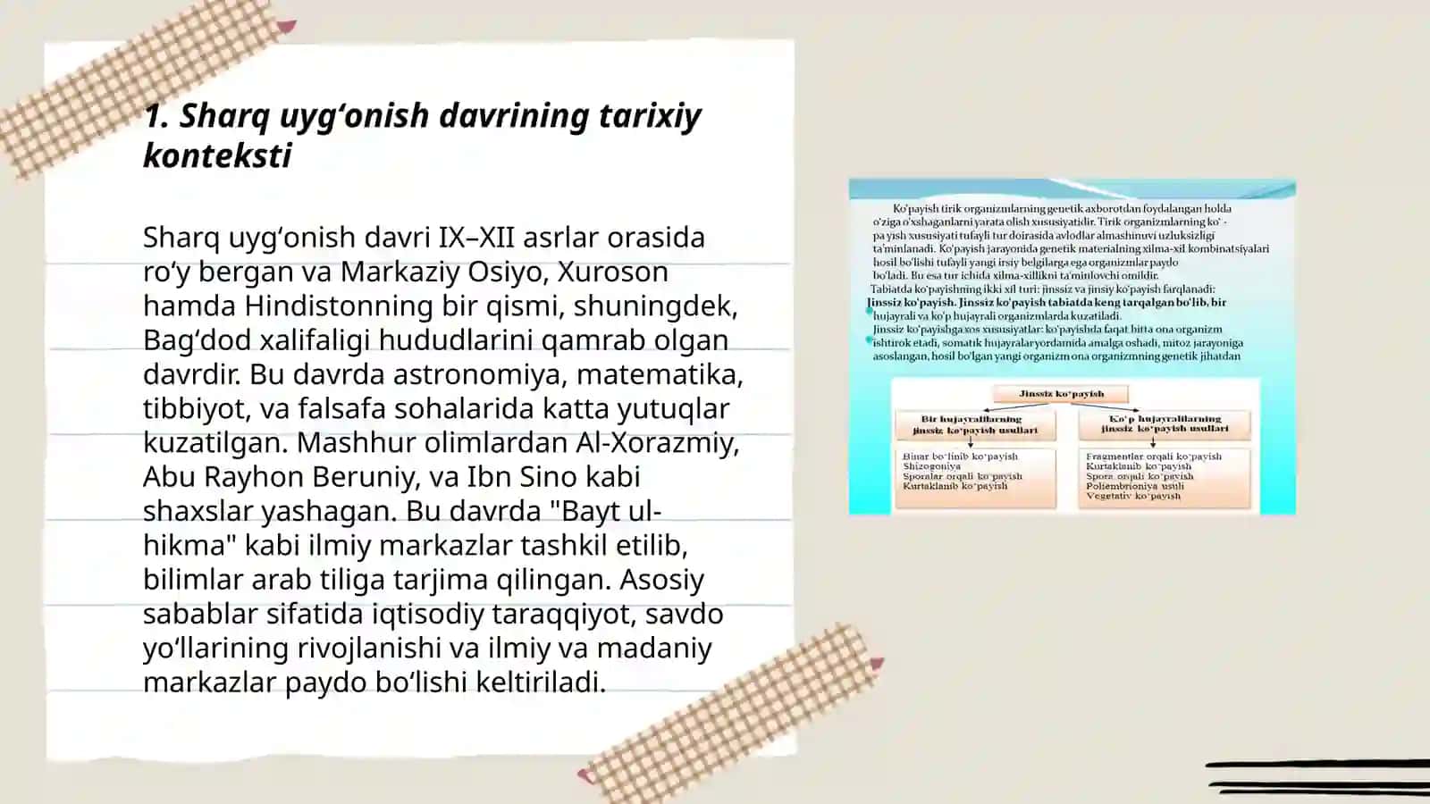 Sharq uygʻonish davri madaniyatining oʻziga xos xususiyatlari 3