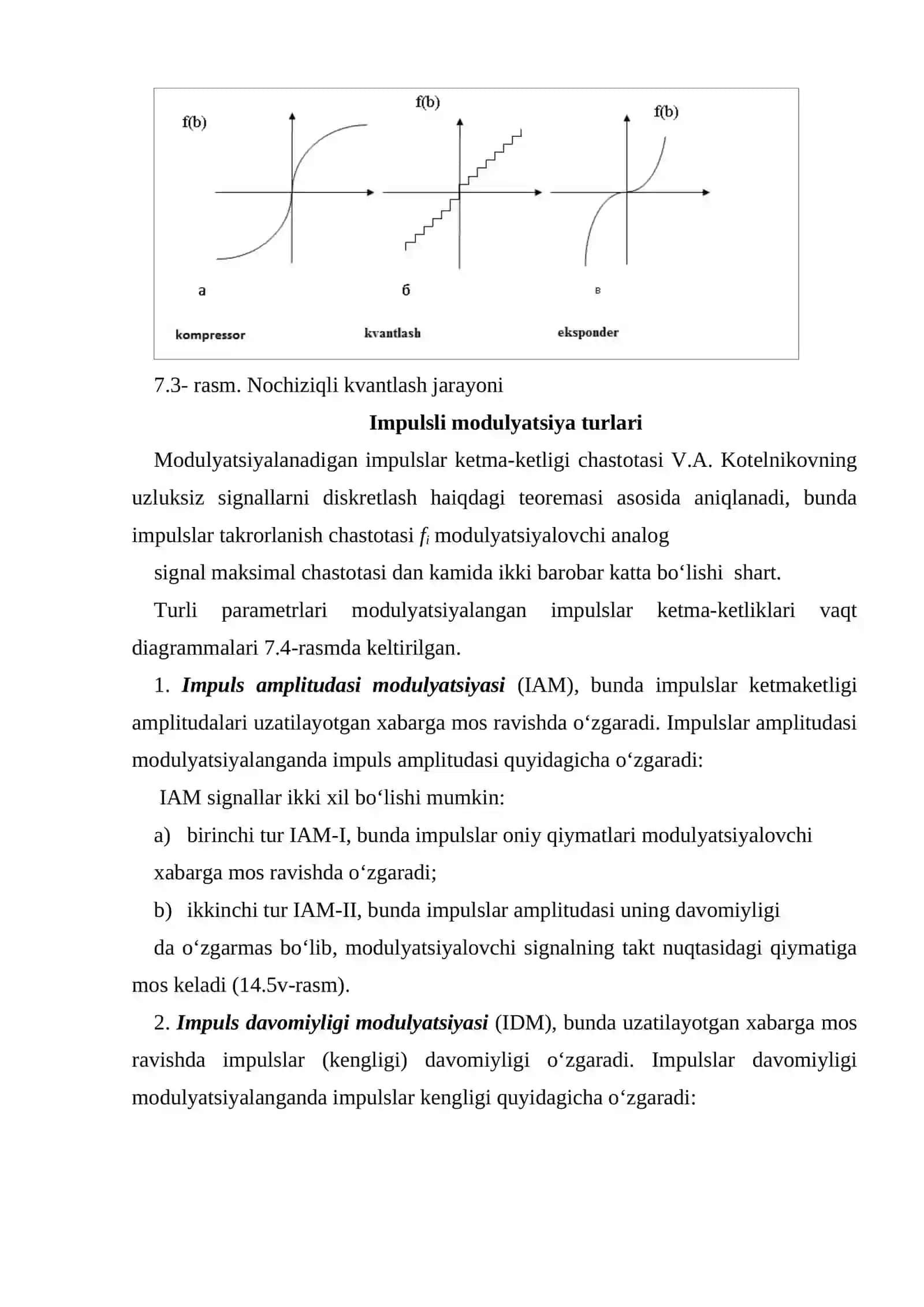 Signallarni raqamli holda uzatish tizimining strukturaviy sxemasi 3
