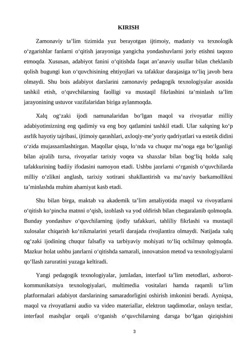MAQOL VA RIVOYATNI O'RGANISHDA YANGI TEXNOLOGIYALARDAN FOYDALANISH 3