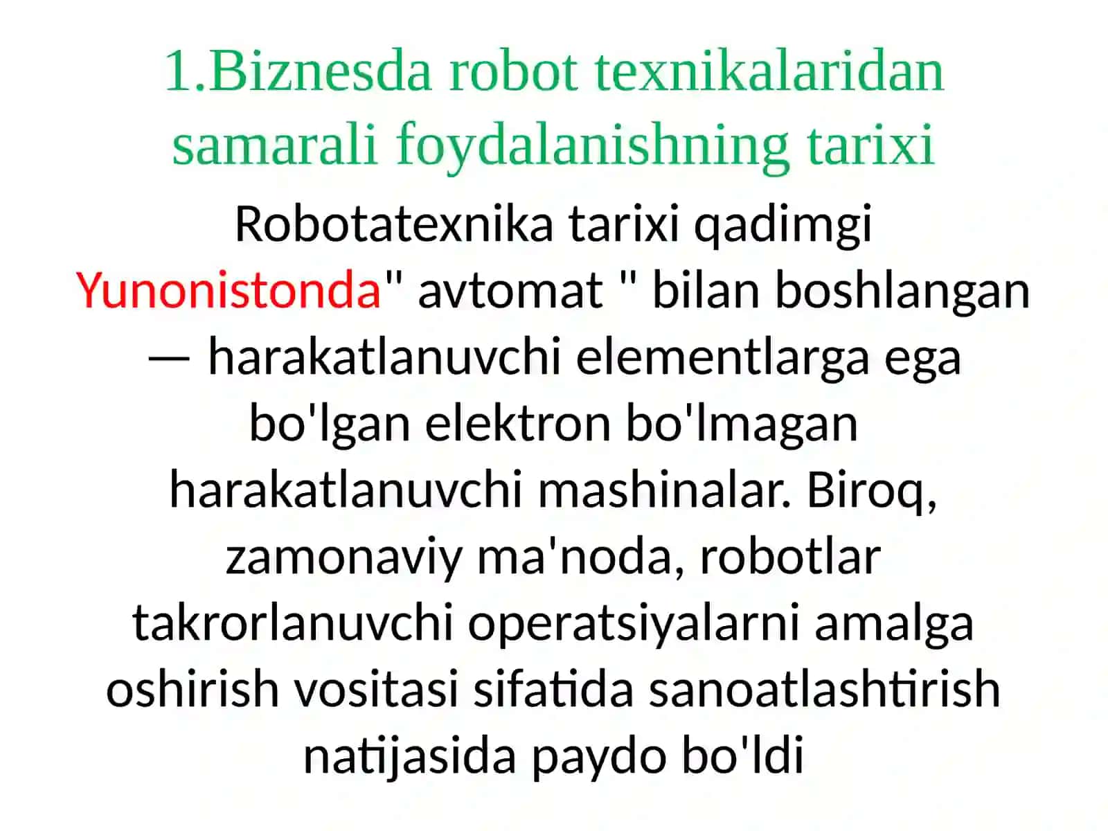 Innovatsion biznesda robottexnikalaridan samarali foydalanish 3
