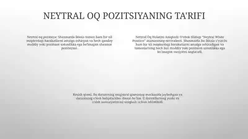 Netyral Òq Holatini Aniqlash. Kesim Yadrosi 3
