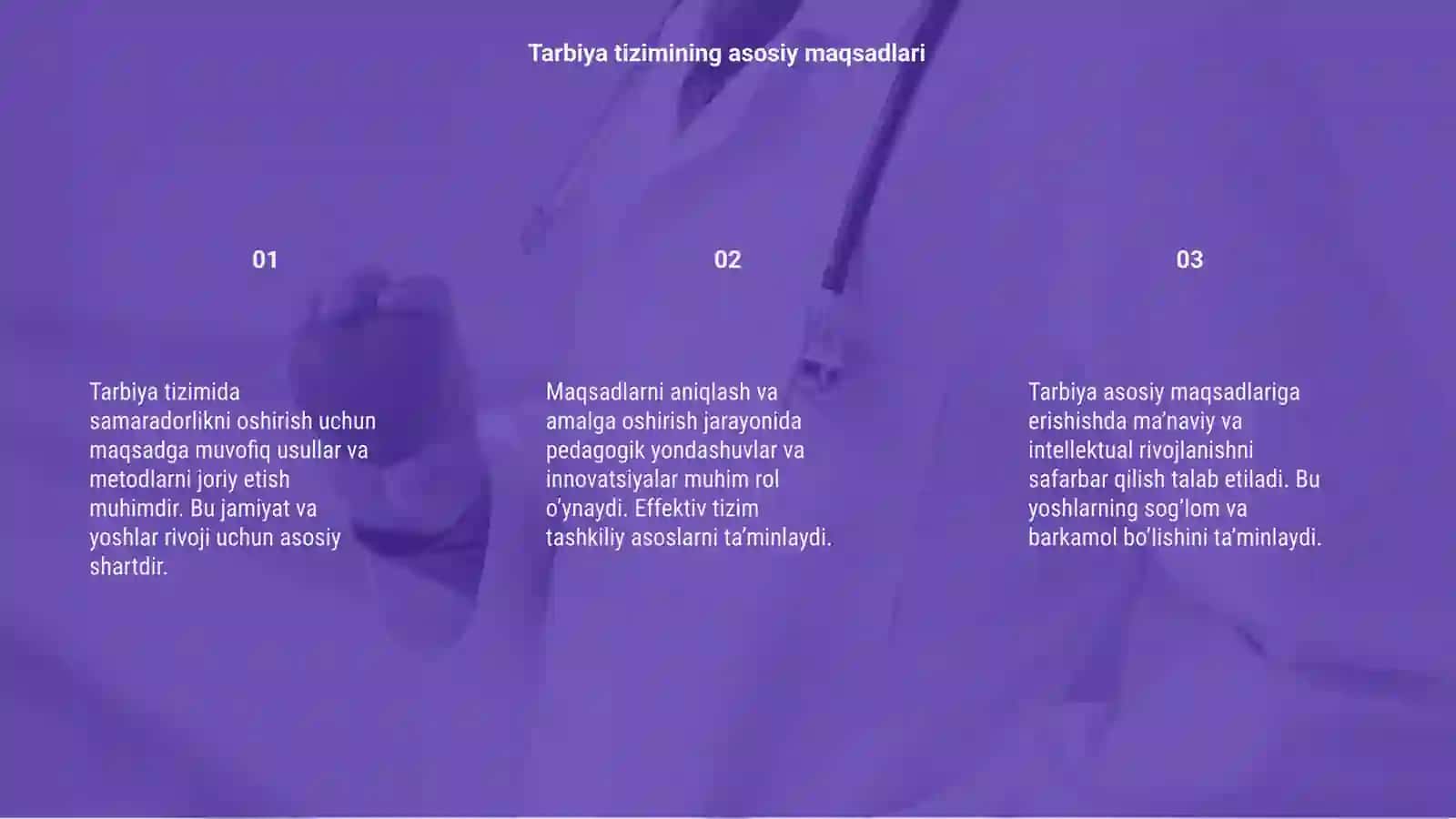 Tarbiya tizimida samaradorlikka erishish usullari 3