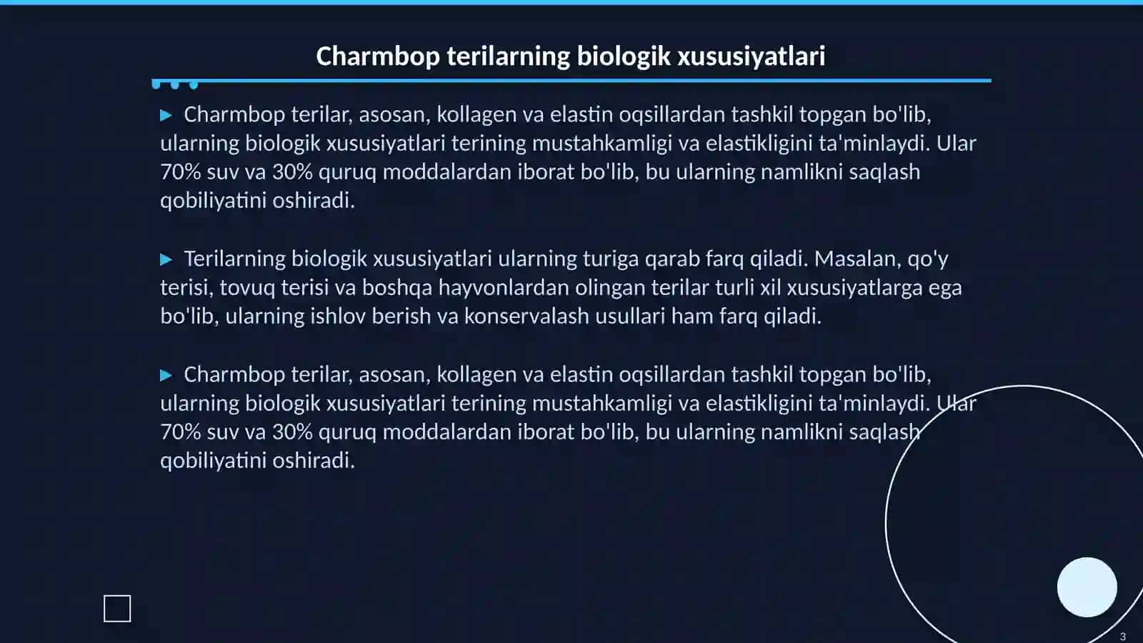 Charmbop terilarni konservalash usullari 3