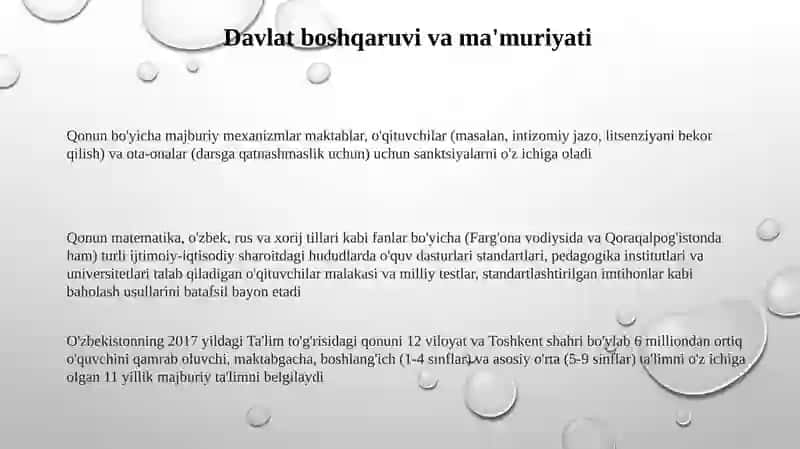 Ta'lim töğrisidagi qonun 3