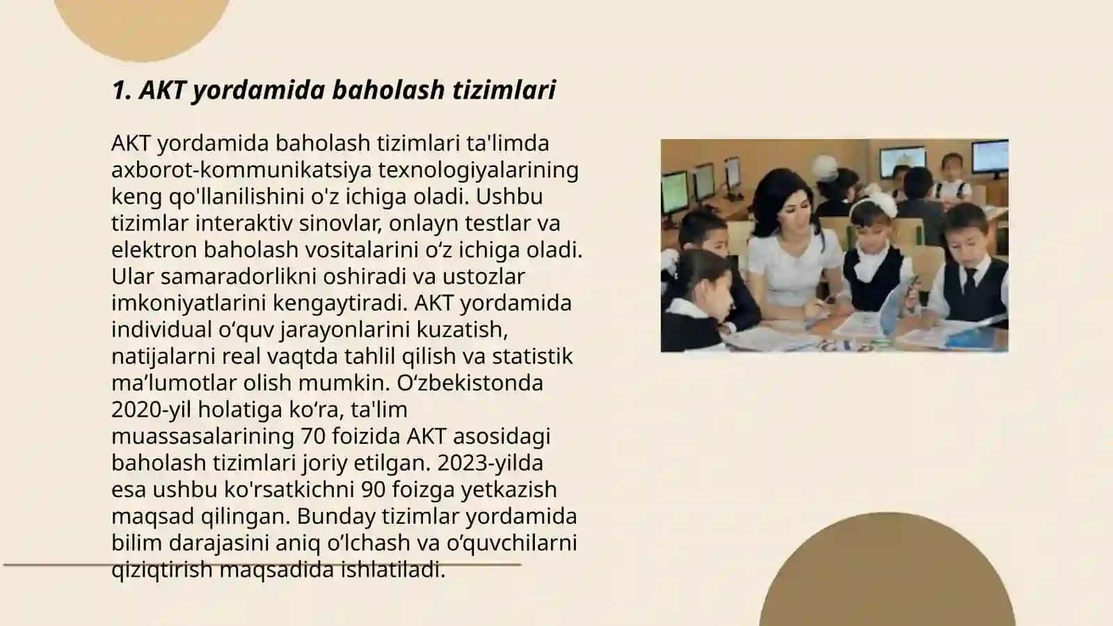 AKT yordamida boshlang'ich sinf oquvchilarining bilimini baholash 3