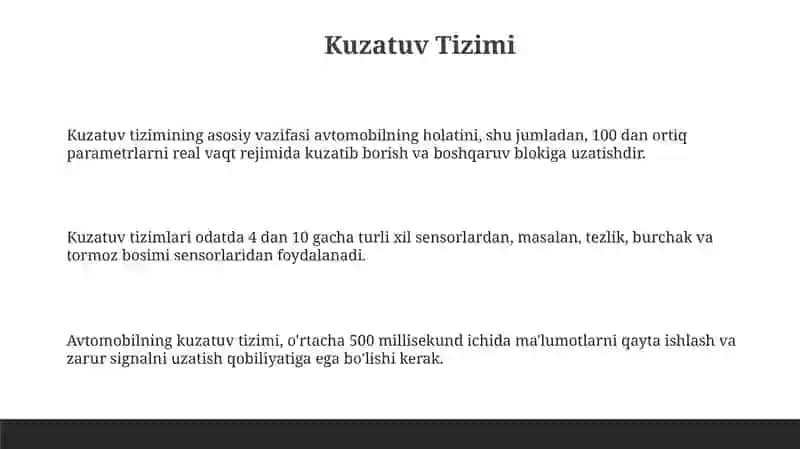 Avtomobillarning umumiy tuzilishi 3