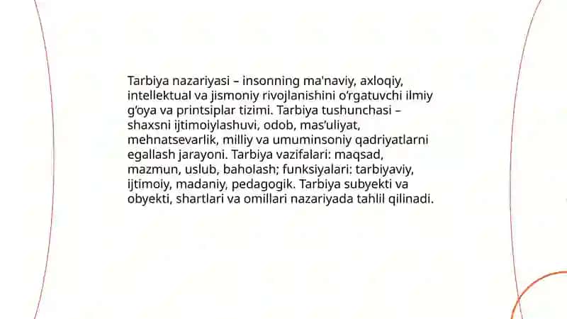 Tarbiya – o‘quv-tarbiyaviy jarayon sifatida 3