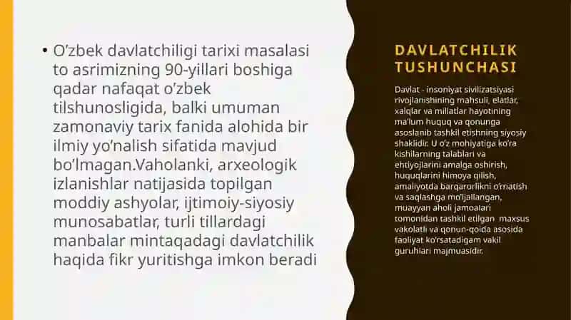 O’zbekdavlatchiligining tarixiy bosqichlari 3