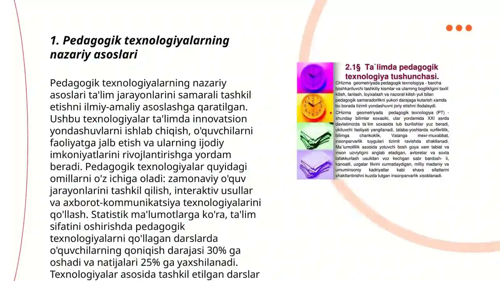 Pedagogik tehnalogiyalarning tadqiqiy asoslari 3