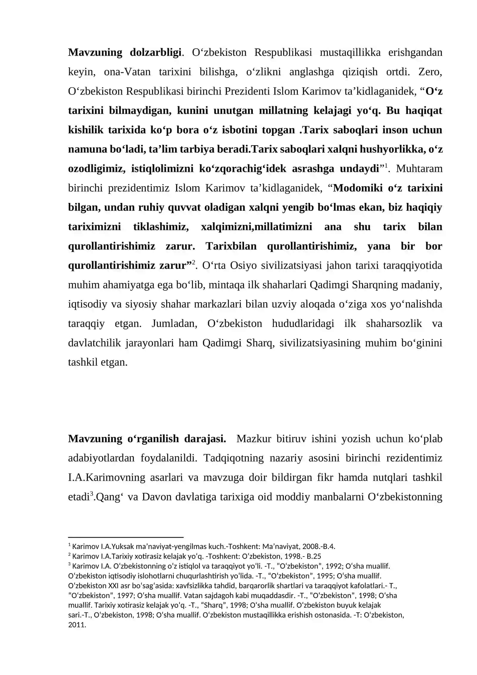 Jahon tarixi kafedrasi KURS ISHI - Qangʻ va Davon davlatlari hududi va boshqaruv tizimi 3