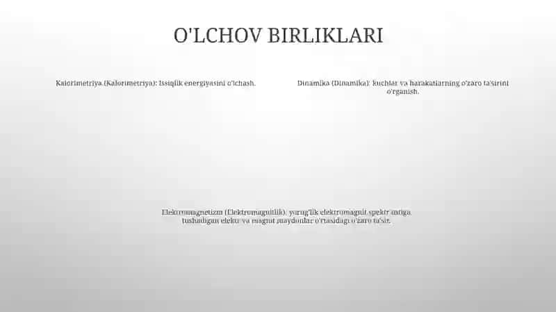 Kattaliklar Va O’Lchash Birliklari 3