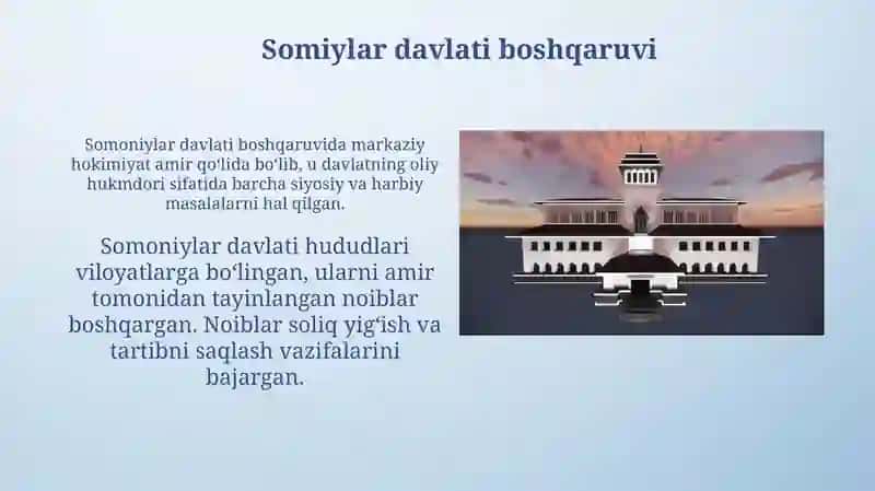 Somoniylar davlatida davlat boshqaruvi 3
