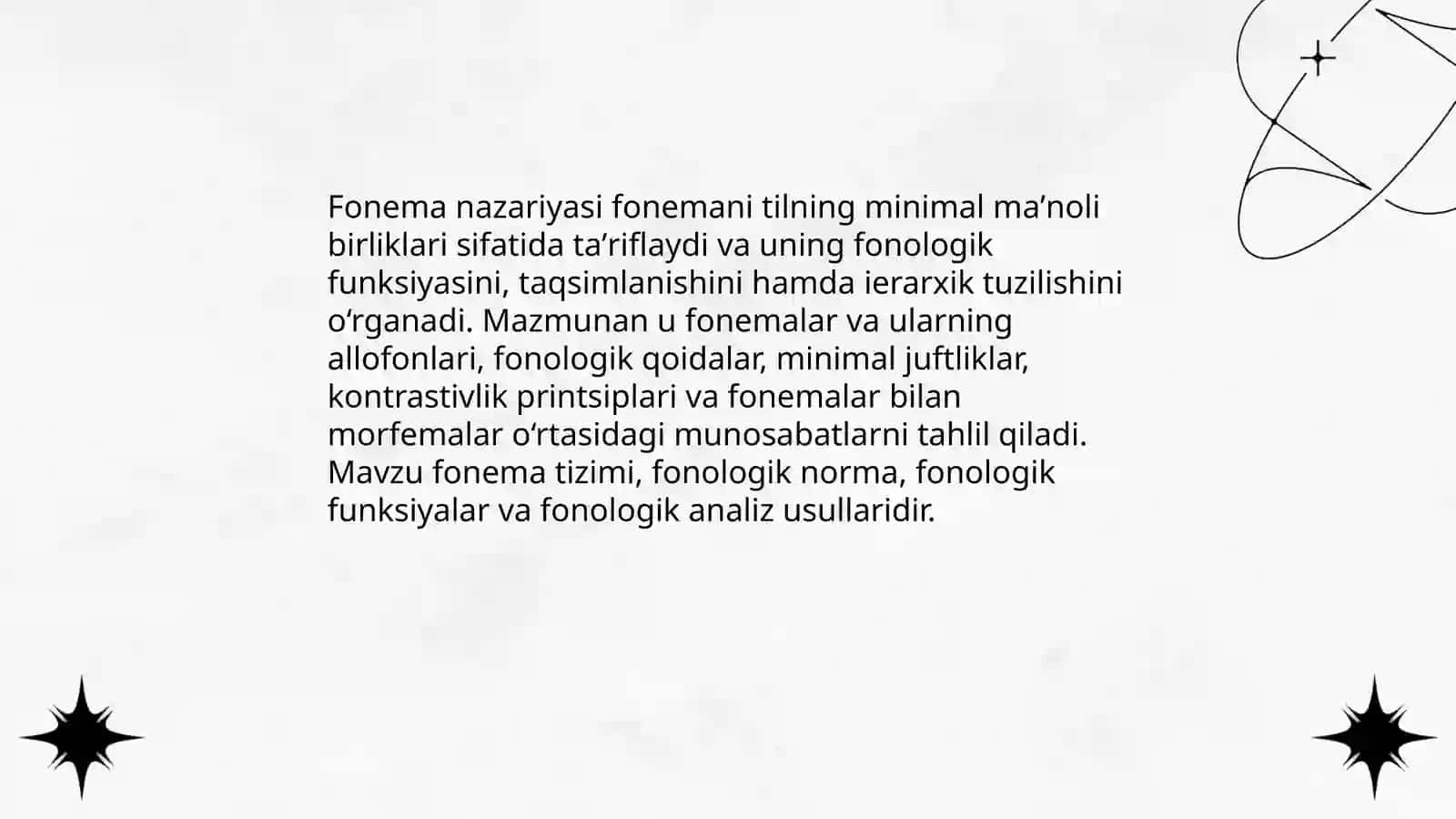 Fonema nazariyasi 3