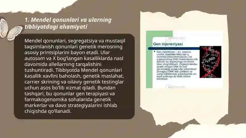 Belgilarning irsiylanish qonunlari va genetik injeneriya 3