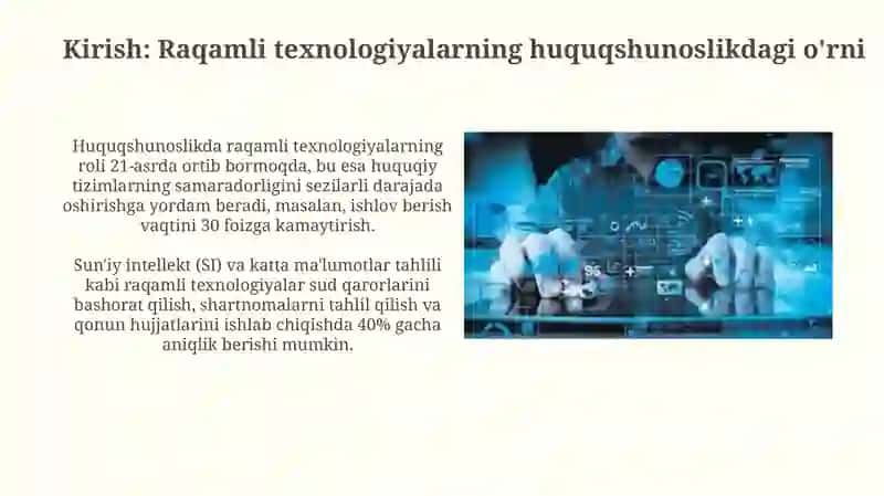 Yurisprudensiyada raqamli texnologiyalardan foydalanish 3
