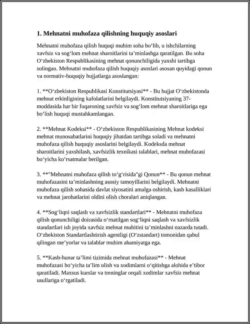 MEHNATNI MUHOFAZA QILISH 3