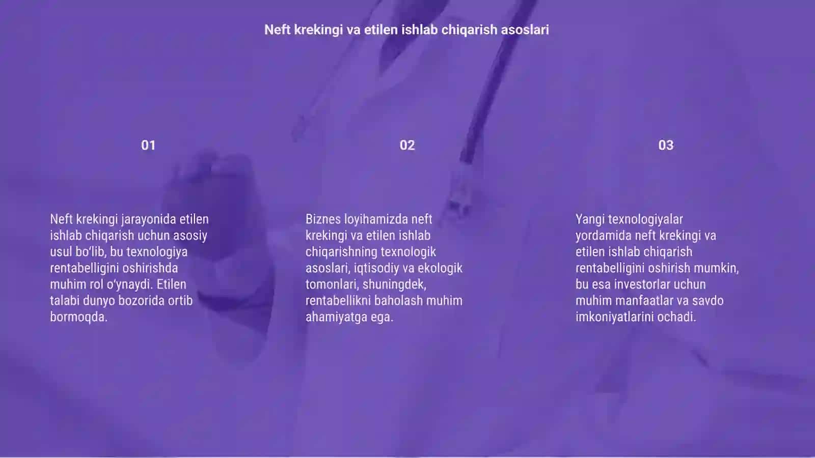 Neft krekingi va etilen ishlab chiqarish asoslari 3