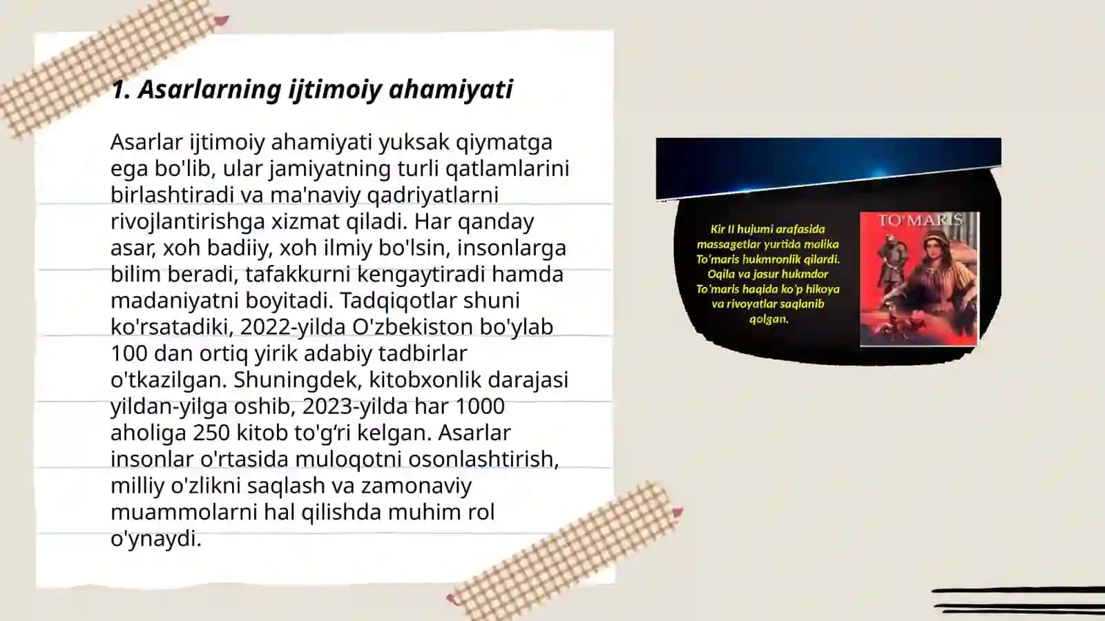 Sharq va g'arb yozuvchilaridan birining ijodi 3