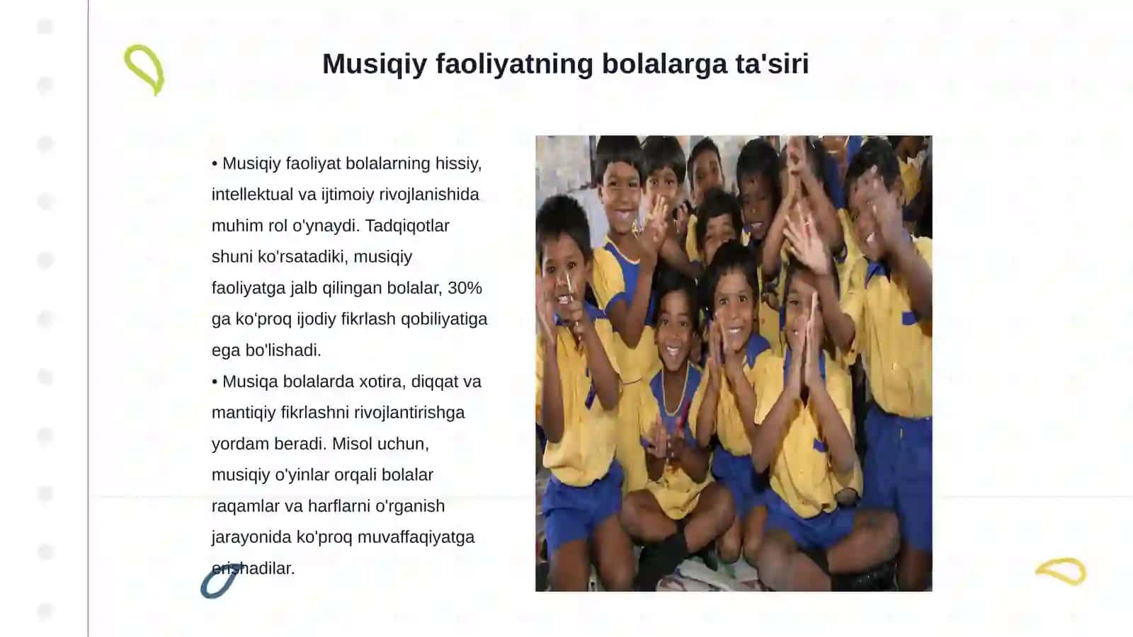 Maktabgacha yoshdagi bolalarning musiqiy faoliyati mazmuni 3