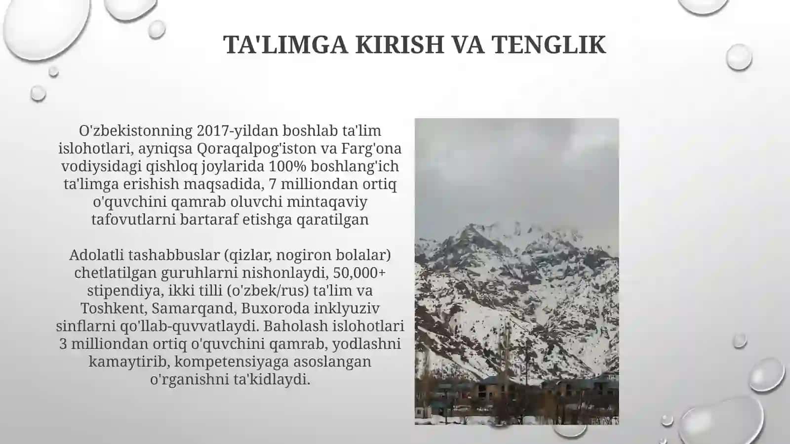 O'zbekistonda ta'lim sohasidagi o'zgarishlar 3