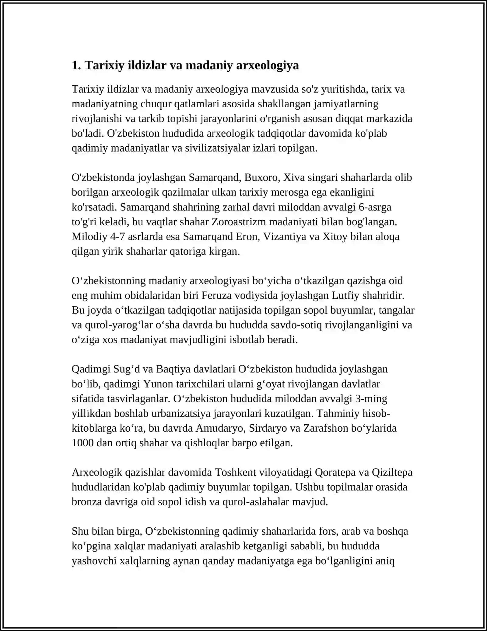 DUNYO XALQLARI MADANIYATIDAGI UMUMIYLIK VA FARQLAR 3