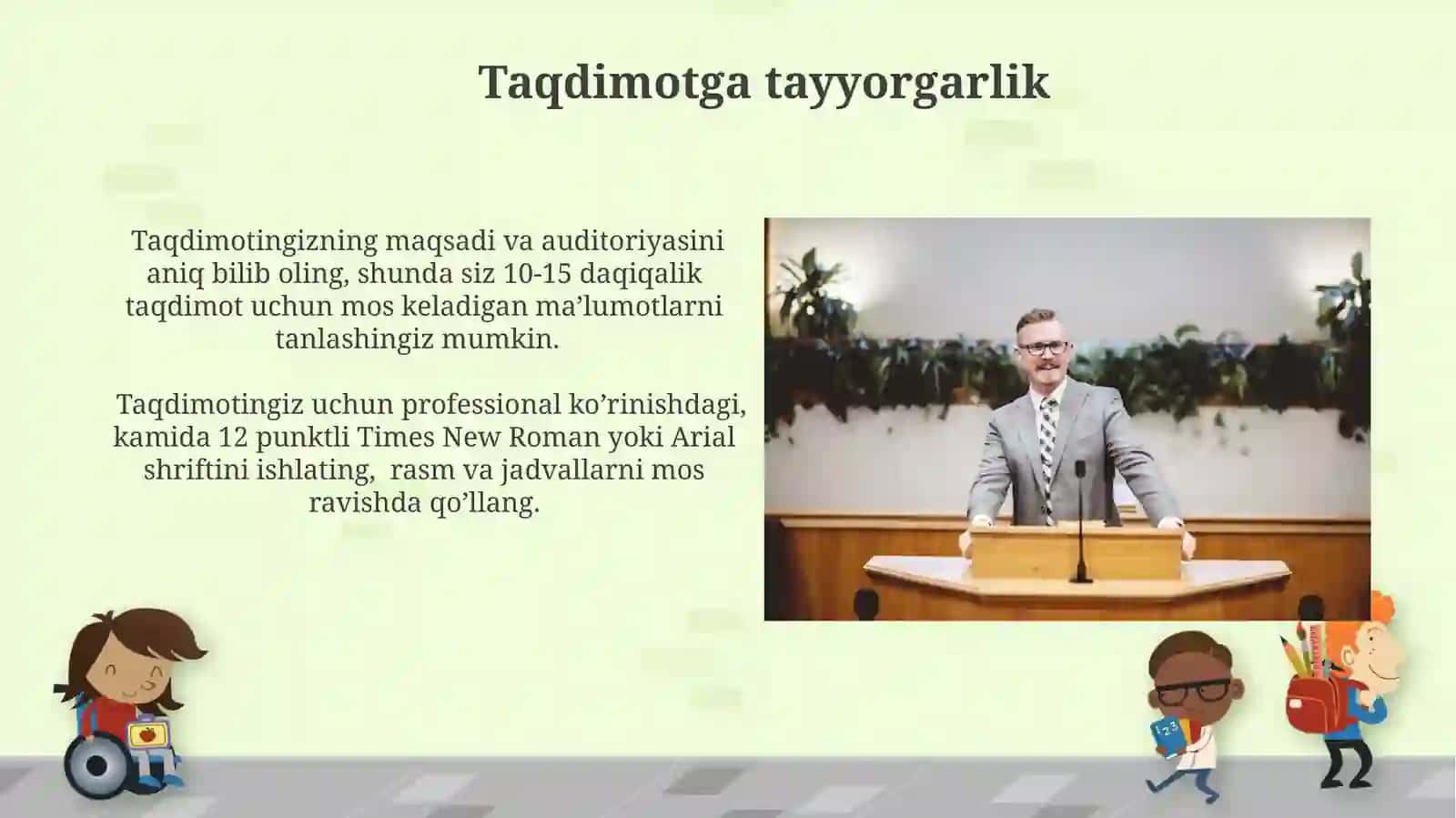 O'zbek tilida taqdimot madaniyati 3