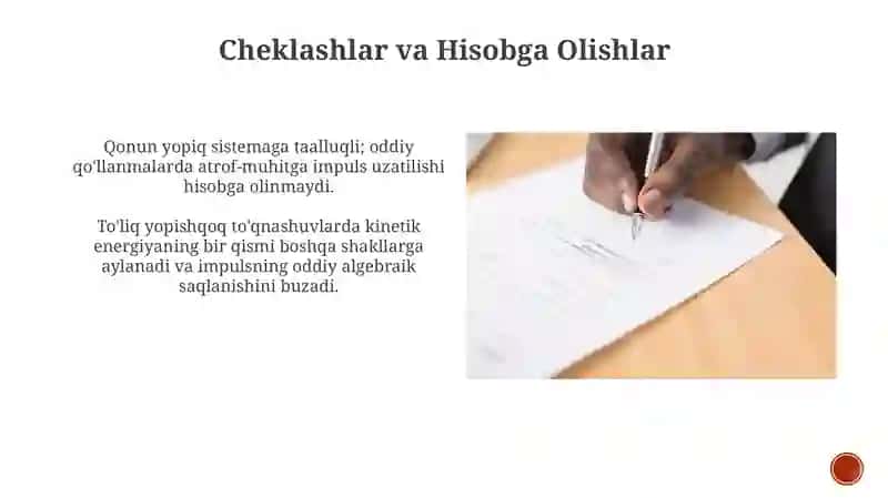 Impuls saqlanish qonuni 3