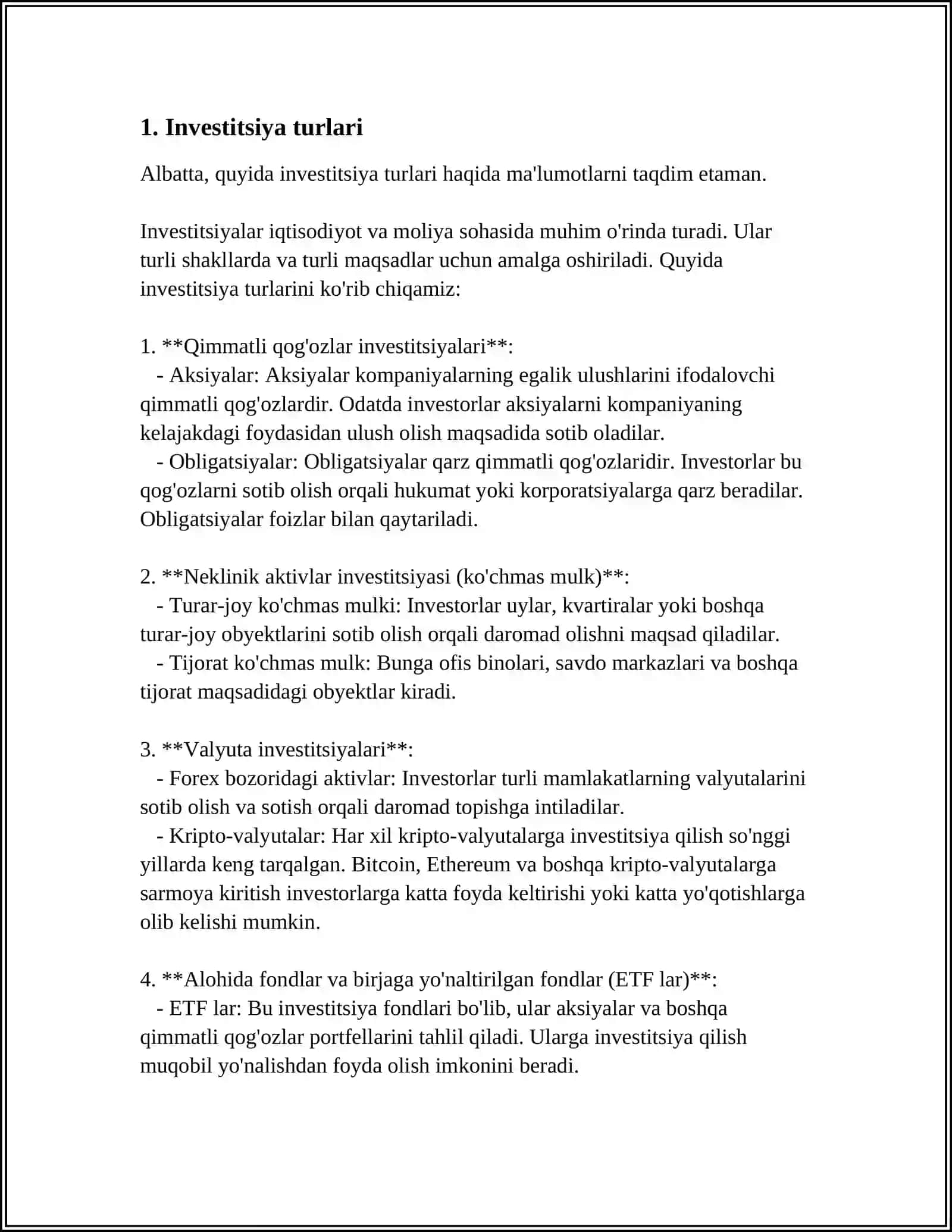 INVESTITSIYALAR NAZARIYASI 3