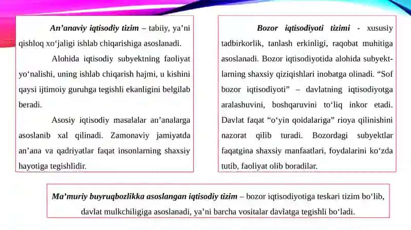 Bozor Mexanizmi 3