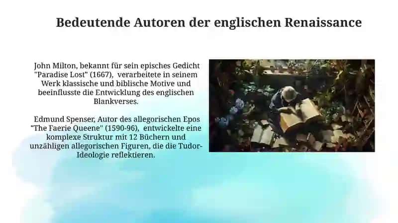 Bedeutende Autoren der englischen Renaissance 3