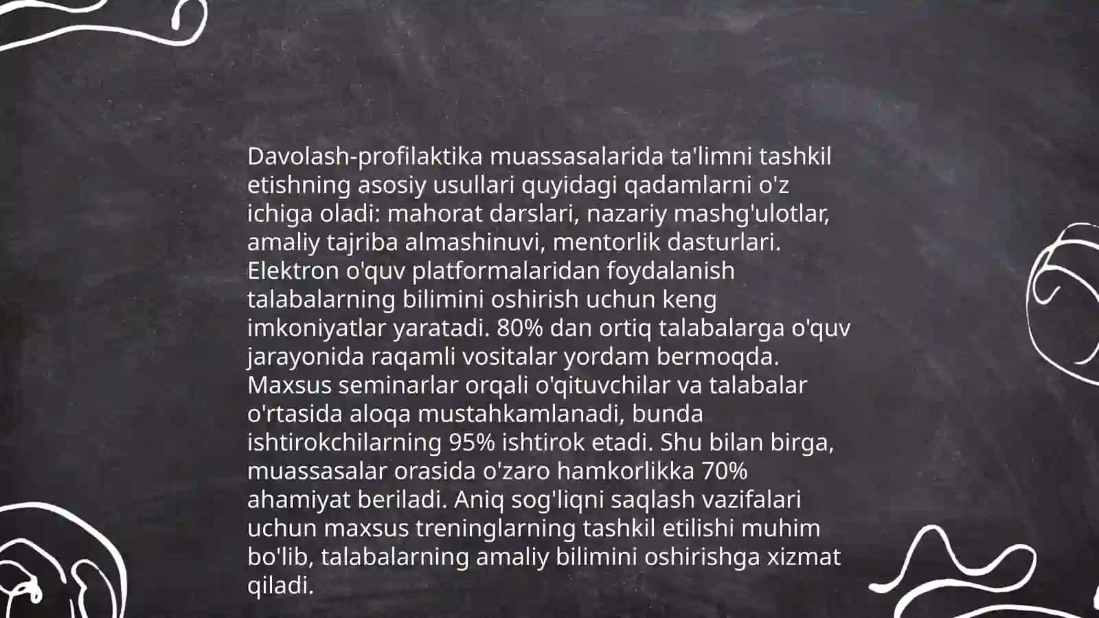 Davolash-profilaktika muassasalarida statsionar sharoitda uzoq muddat davolanishga muhtoj bolalarga 3