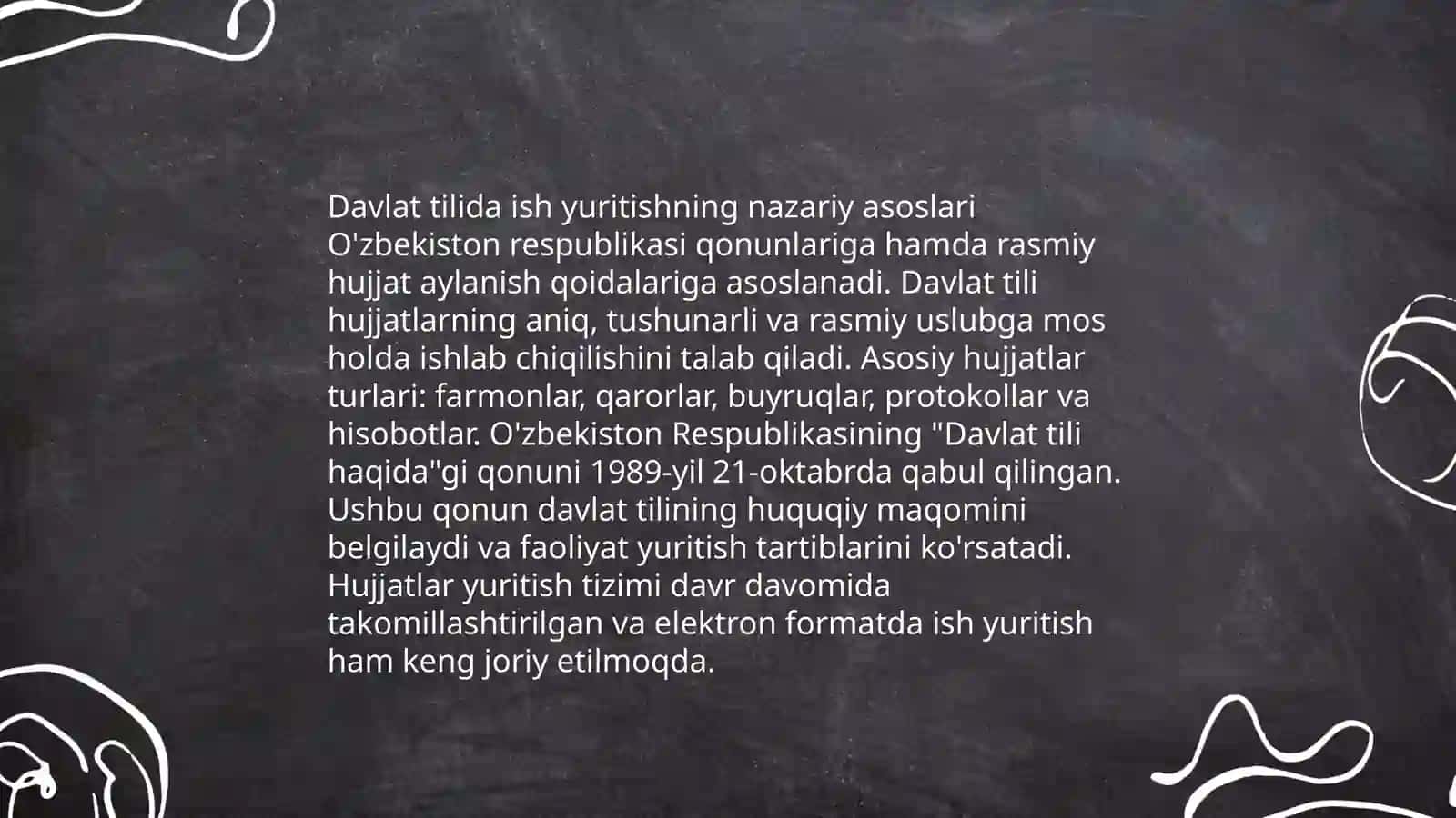 Davlat tilida ish yuritish fanini o'qitish metodikasi 3