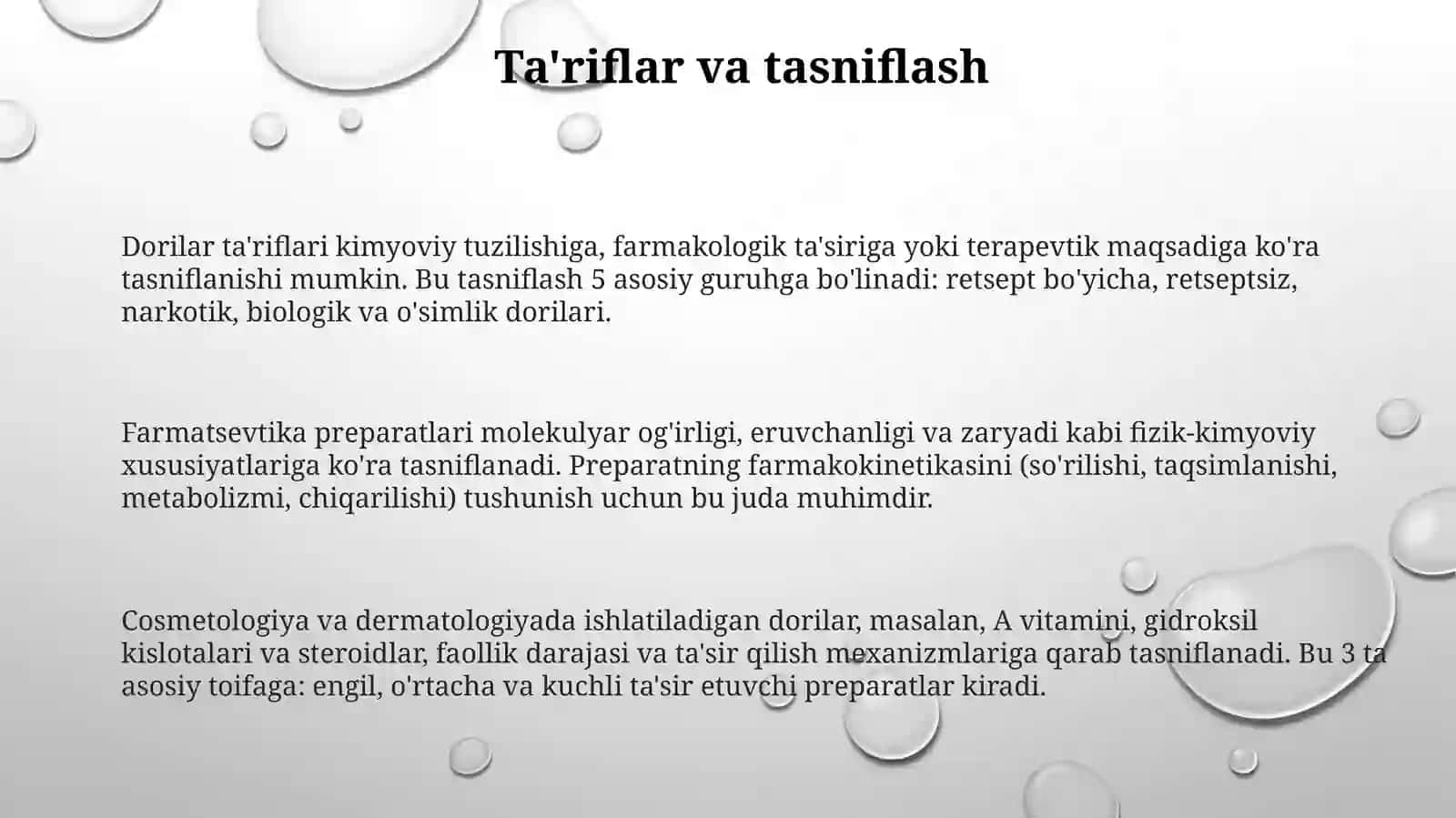 Tibbiy va kosmetologik amaliyotda qo'llaniladigan dorivositalari 3