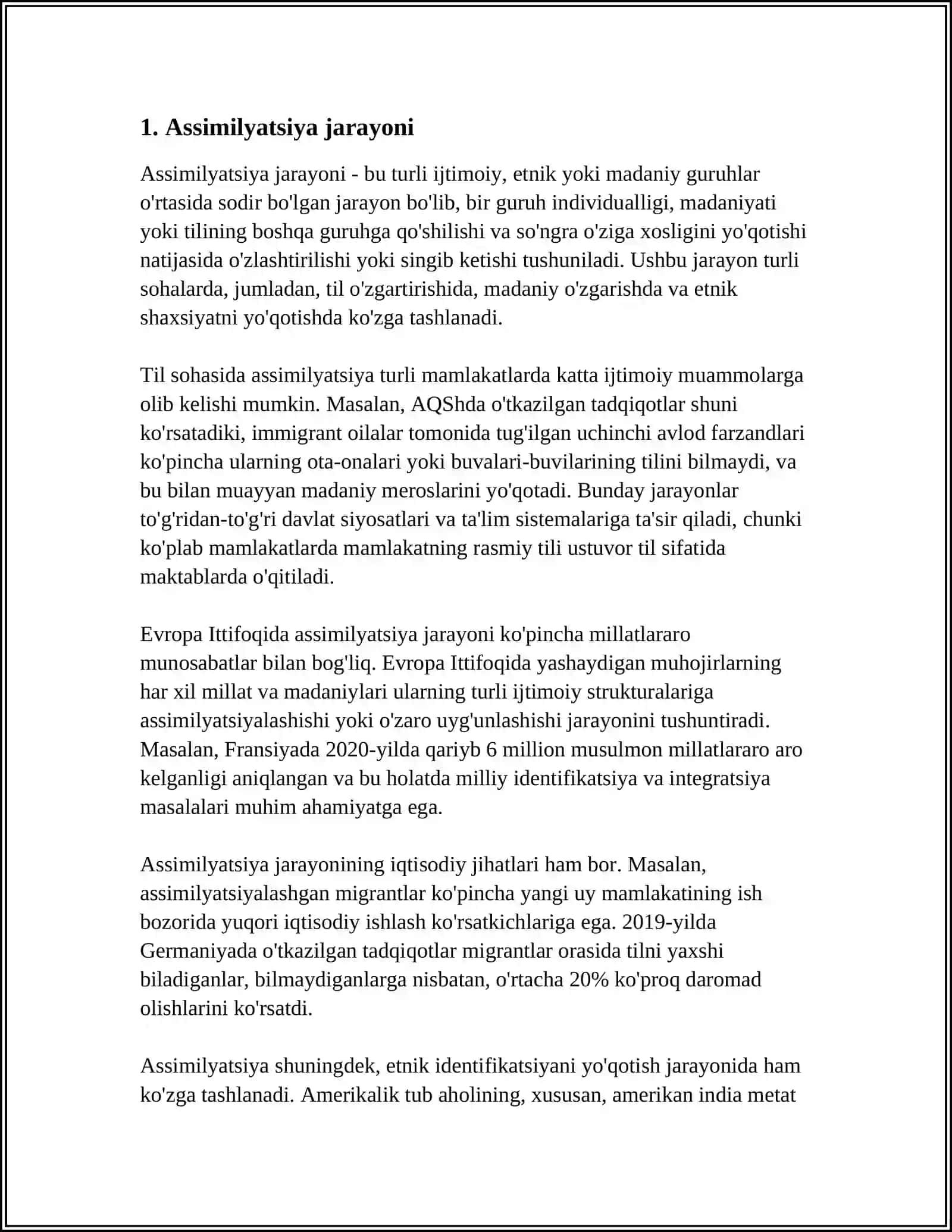 NUTQ JARAYONIDA TOVUSHLARNING O'ZGARISH XUSUSIYATLARI: KOMBINATOR O'ZGARISHLAR 3